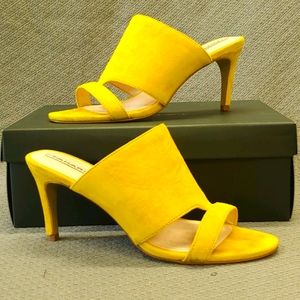 Tahari Adalucia Mule Pump Citrine Yellow-8